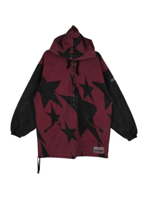 adidas Vintage 90s Adidas Hoodie Jacket Overprint Rare