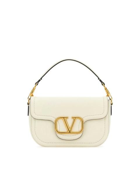 Valentino Valentino Garavani Ivory Leather Alltime Shoulder Bag