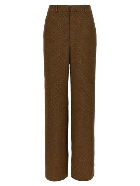 SAINT LAURENT Saint Laurent Women 'Medaglioni' Twill Pants