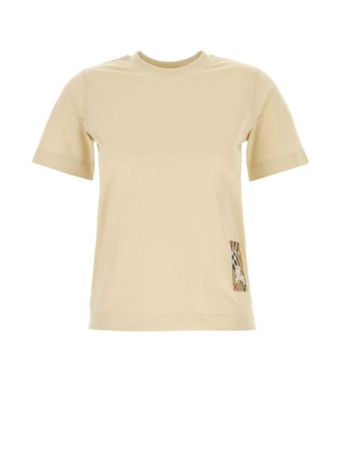 Burberry Burberry Women Cream Cotton T-Shirt