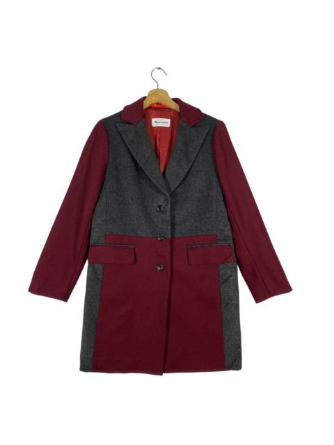 Other Designers Vintage Aquascutum Wool Long Button Jacket S Size Grey