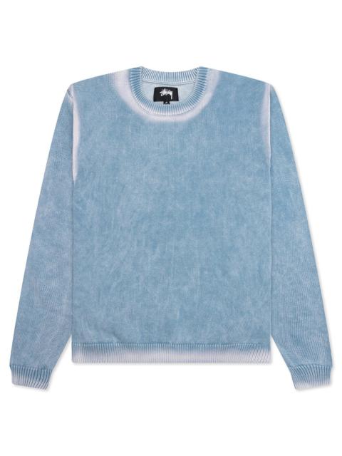 FADED COTTON CREW - BLUE