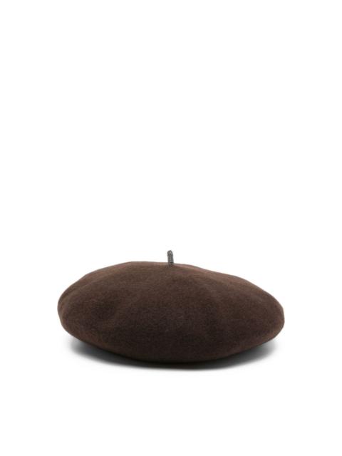 Brunello Cucinelli Wool basque hat