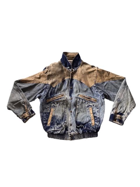 Other Designers Vintage - 🔥Vintage🔥 Dual Control Leather/Denim Jacket