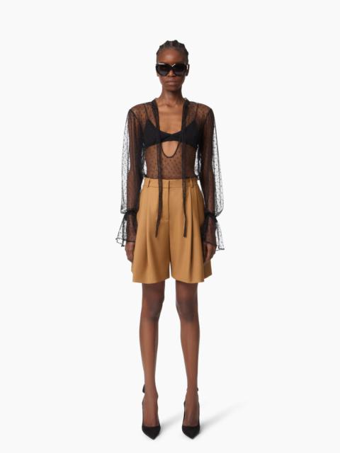 NINA RICCI Brown Highwaisted Shorts