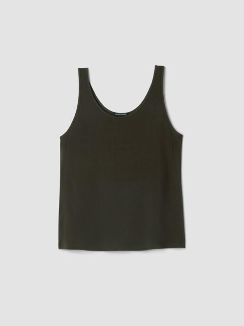 EILEEN FISHER Stretch Silk Jersey Scoop Neck Tank