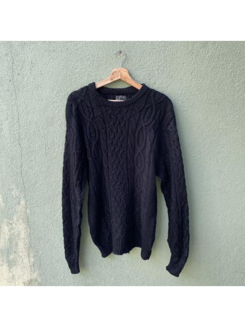 Other Designers Homespun Knitwear - Vintage Old England Basic Black Knitwear Jumper