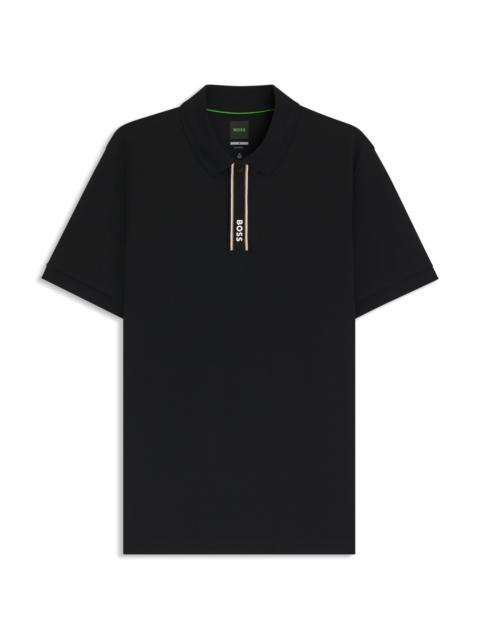 BOSS PADDY POLO SHIRT WITH LOGO PLACKET