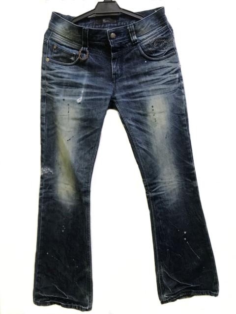Other Designers If Six Was Nine - Midas Rusty Mud Flare Denim Pants