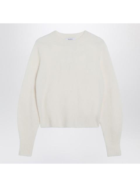 Max Mara Max Mara Ivory Sweater In Stretch Cashmere Knit Women