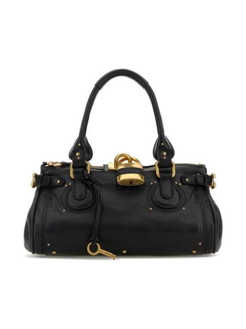 Chloé Black Leather Paddington Shoulder Bag