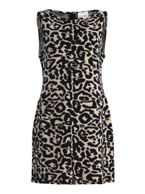 POSSE Exclusive Lexi Leopard Knit Mini Dress animal