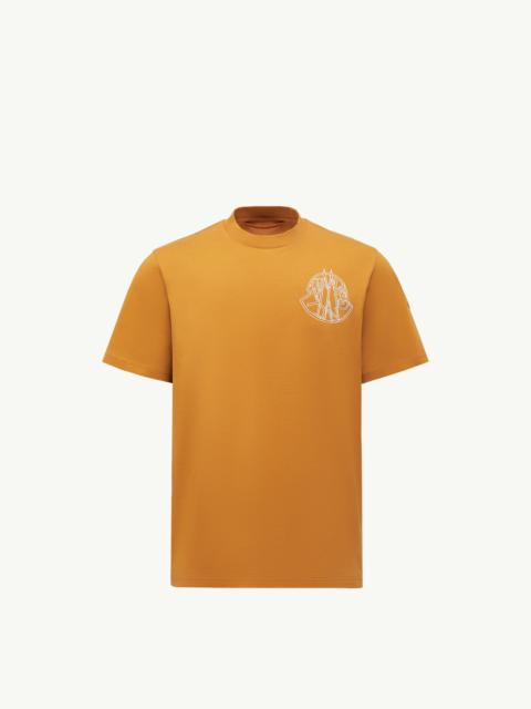 Moncler Overlapped Logo Cotton T-Shirt