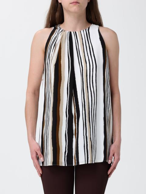 Max Mara Studio Max Mara Studio Women Max Mara Studio Ramie Blouse With Macrame Inserts