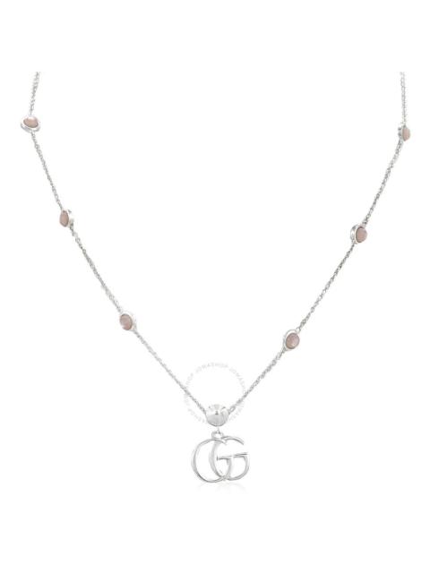 GUCCI Gucci Double G mother of pearl necklace