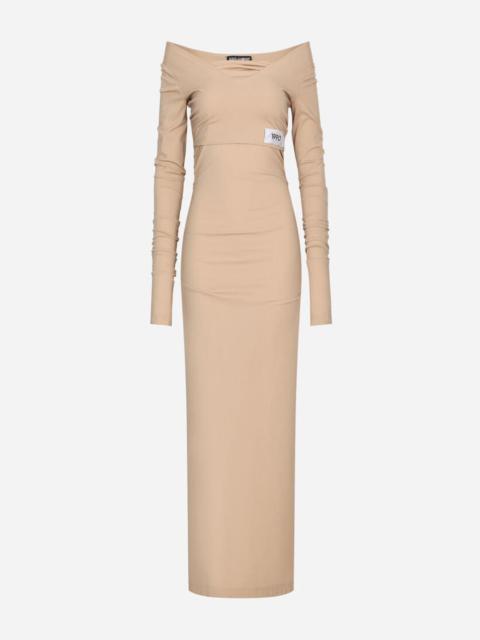 Dolce & Gabbana KIM DOLCE&GABBANA Jersey Milano Rib Calf-Length Dress