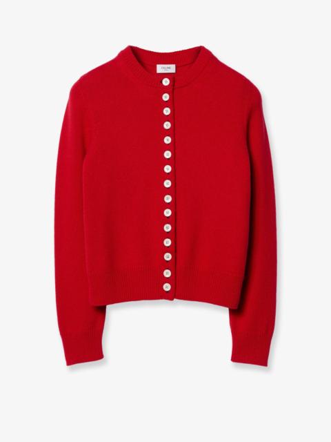 CELINE Celine Cashmere Cardigan Red Women