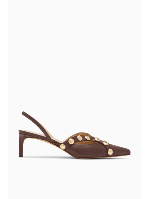 ULLA JOHNSON Vendome Studded Kitten Heel