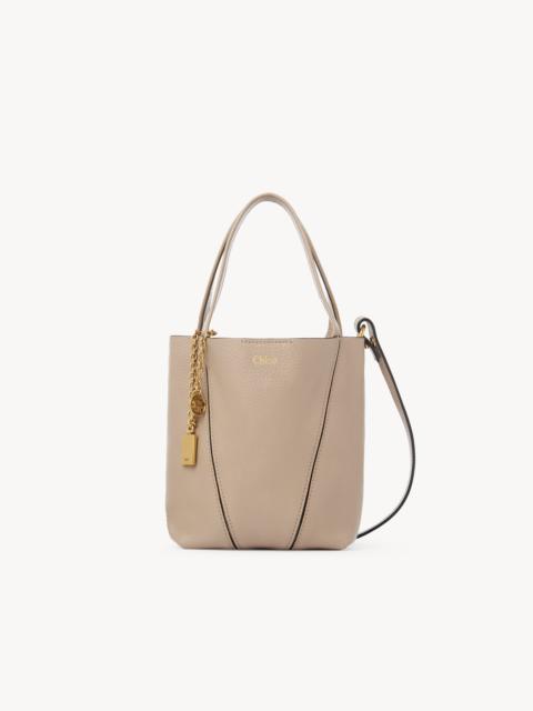 Chloé SMALL CHLOÉ SPIN TOTE BAG IN GRAINED LEATHER