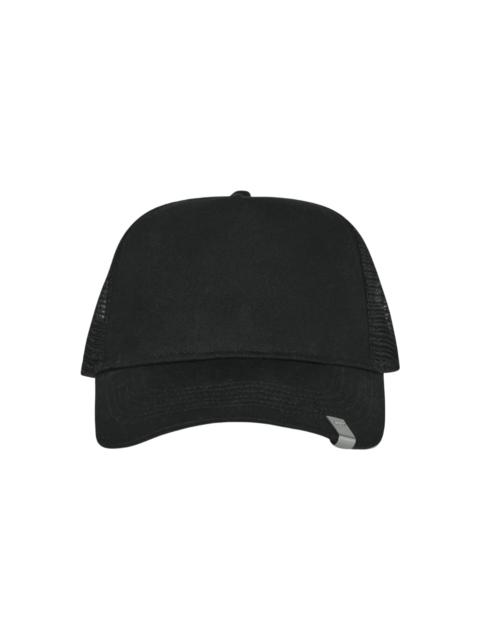 Lightercap Trucker Cap Black baseball cap with mesh at back - Lightercap Trucker Cap