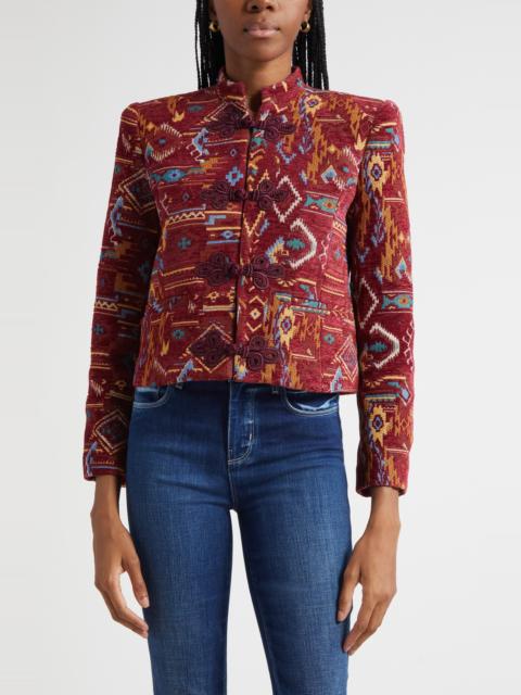 L'AGENCE L'AGENCE Asha Tapestry Jacquard Jacket in Geometric Tapestry at Nordstrom