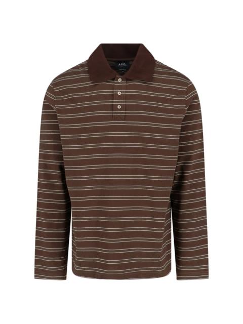 A.P.C. STRIPED POLO SHIRT