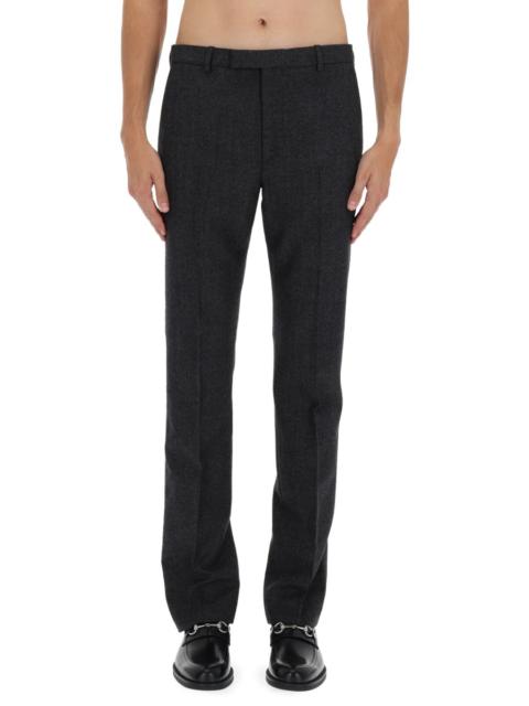 GUCCI WOOL "MOULINÉ" PANTS
