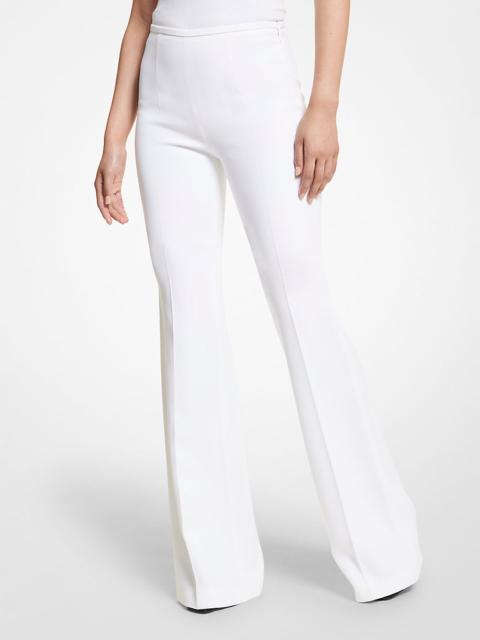 MICHAEL KORS COLLECTION Brooke Double Crepe Sablé Flared Pants