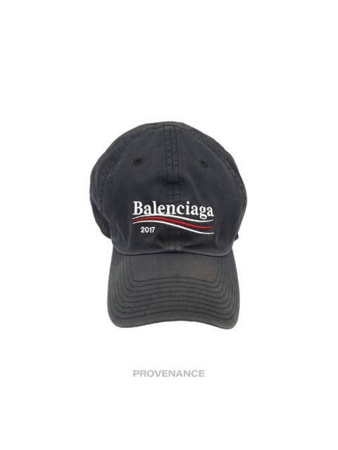 Balenciaga Political Campaign Cap Hat - Washed Black