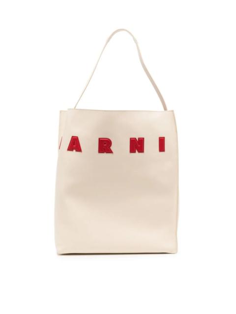 Marni SMALL MUSEO LEATHER TOTE BAG