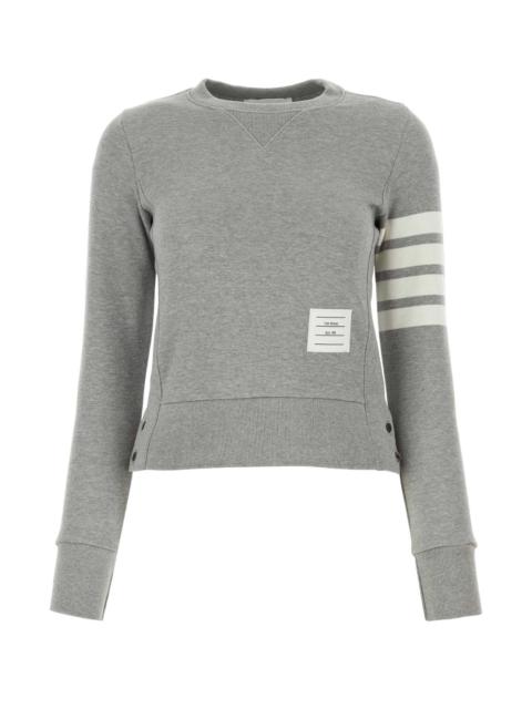 Thom Browne Thom Browne Women Grey Cotton Sweatshirt