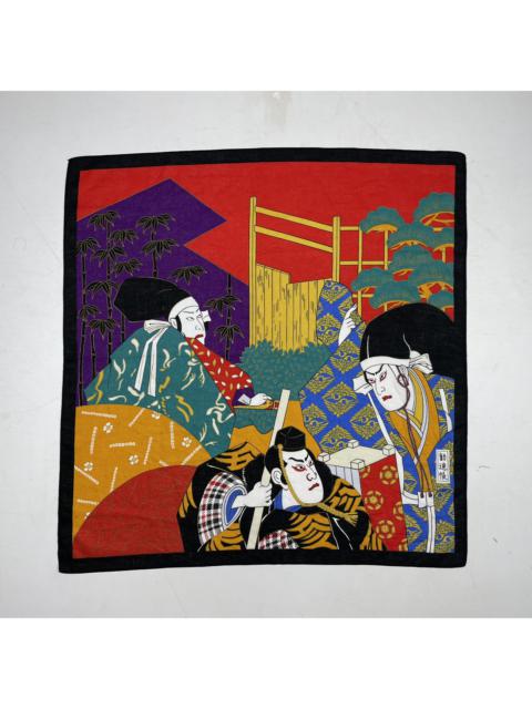 Other Designers Vintage - vintage japanese kabuki bandana handkerchief scraf