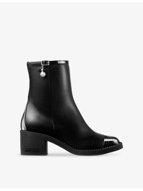 JIMMY CHOO Adry AB 60 Patent Leather Ankle Boots