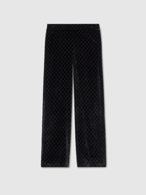 GUCCI GG velvet devoré sportswear pants