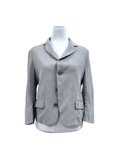 YOHJI YAMAMOTO + NOIR 3 Buttons Cotton Linen Blazer