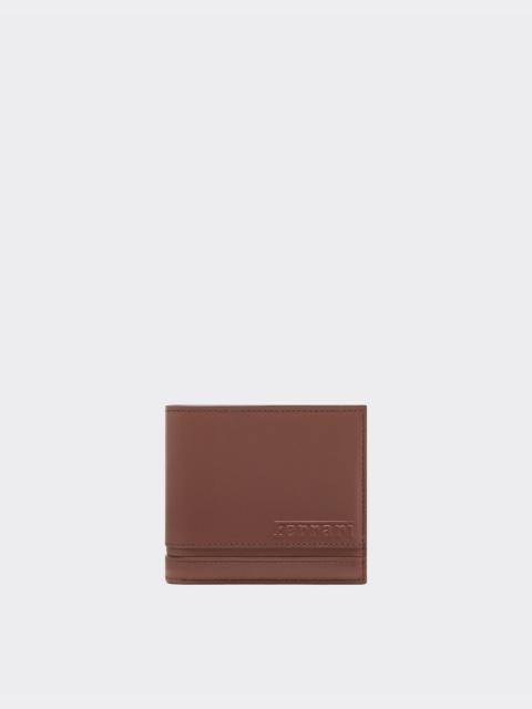 Ferrari Horizontal wallet in smooth nappa leather