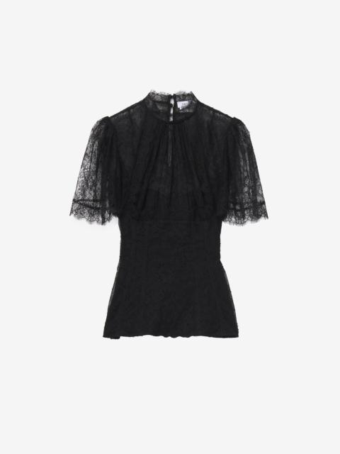 Alexander McQueen Floral Lace Top