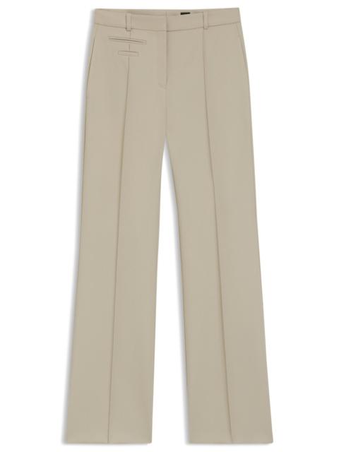 BOSS REGULAR-FIT TROUSERS IN VIRGIN-WOOL TWILL