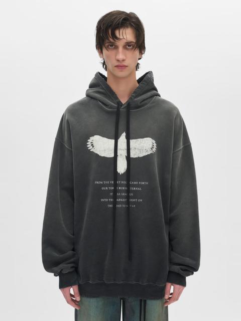 Ann Demeulemeester Eagle Print Hoodie