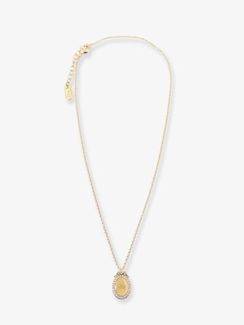 Dior Dior Brass Necklace With Dior Médaillon Pendant