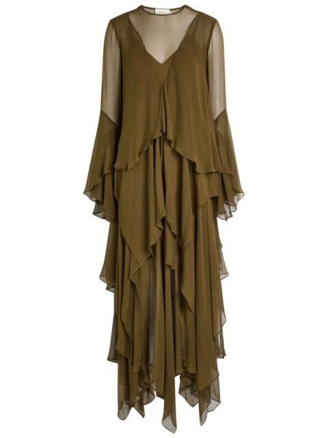 Zimmermann Zimmermann Memento Tiered Silk-chiffon Maxi Dress