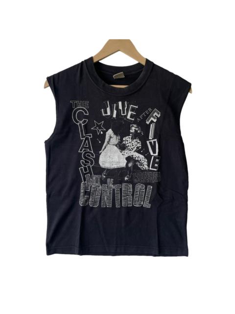 Other Designers Band Tees - The Clash Out Of Control Band Rock Tshirt Punk Back Print