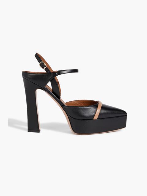 MALONE SOULIERS Shay 125 leather platform slingback pumps