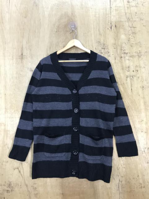 Other Designers Japanese Brand - Putielal Striped Knit Cardigan Like Kurt Cobain