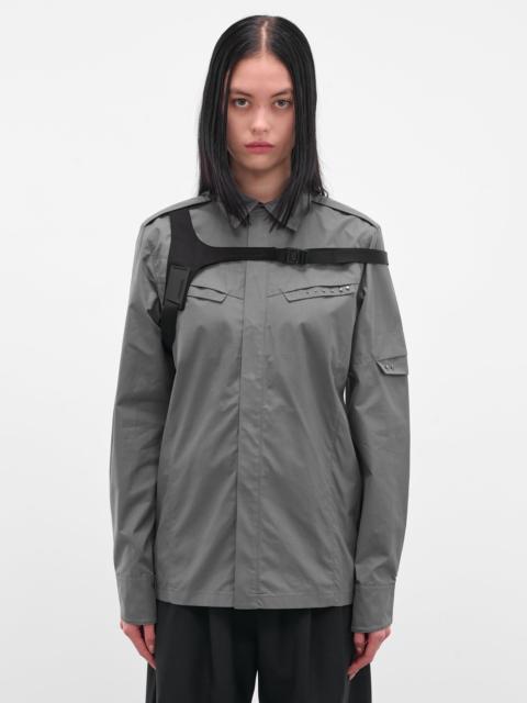 HYEIN SEO Gray Biker Shirt & Shoulder Strap