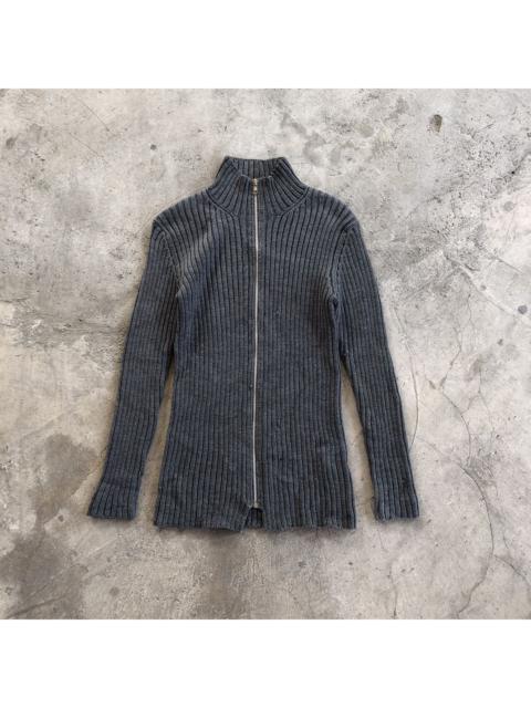 Y’S Yohji Yamamoto Stretchable Zipper Wool Sweater