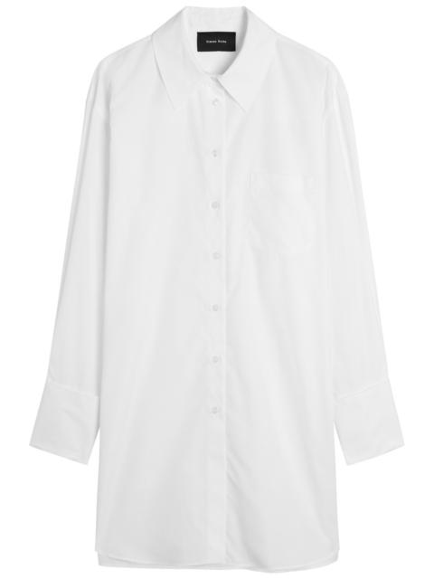 Simone Rocha Simone Rocha Elongated Cuff Button Placket Cotton-poplin Shirt