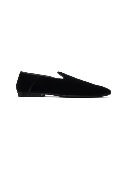 TOM FORD Black Stripped Steven Slipper Loafers