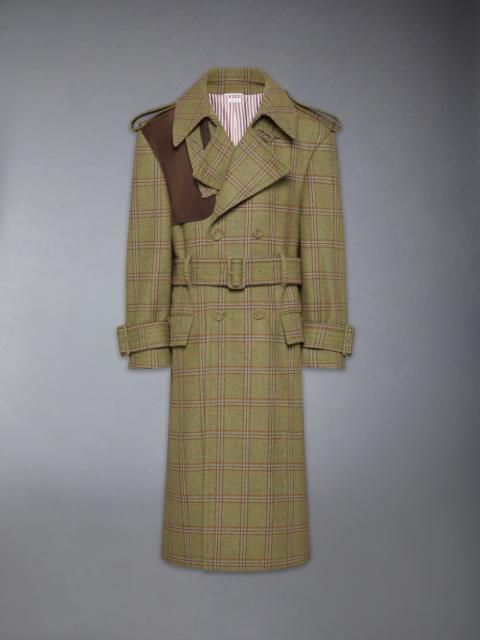 Thom Browne HUNTING TWEED OVERSIZED TRENCH