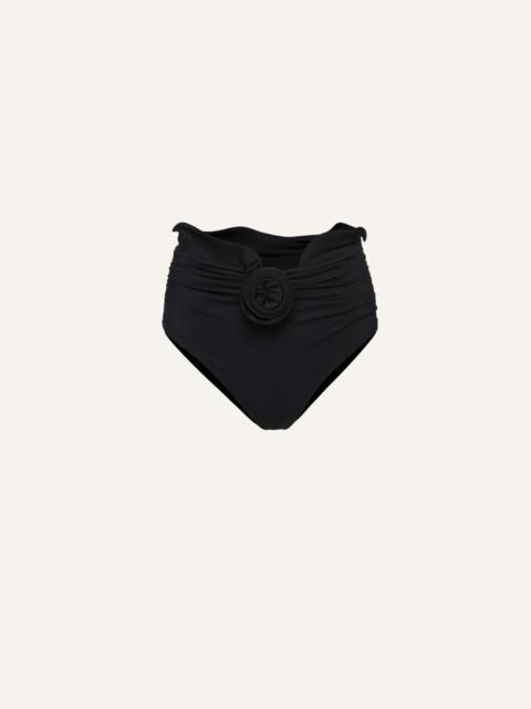 MAGDA BUTRYM Sculpted waist swim bottom in black